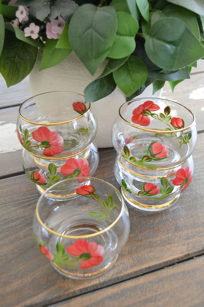 Verres floraux