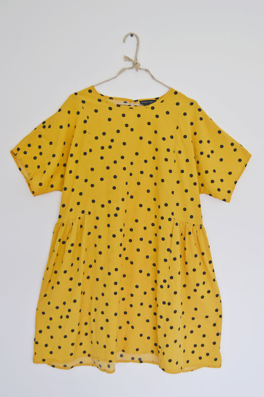 Robe jaune à pois Taille 40