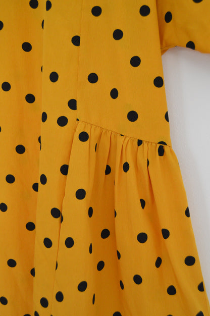 Robe jaune à pois Taille 40