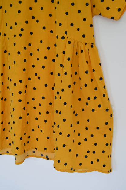 Robe jaune à pois Taille 40