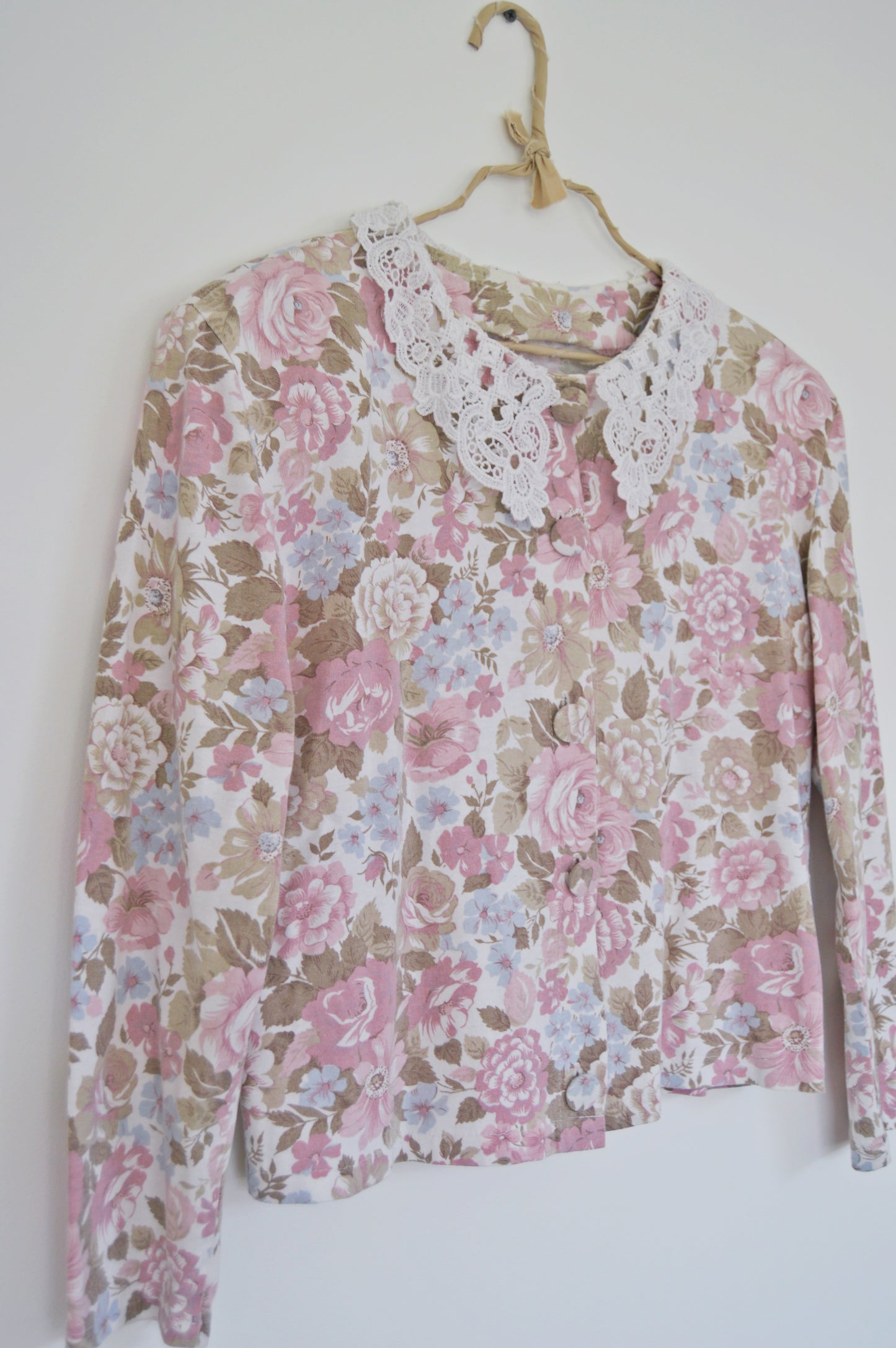 Blouse imprimée fleurs 80s Taille 36/38