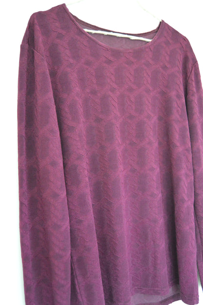 Top bordeaux manches longues Taille 40