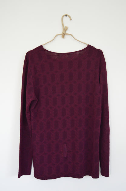 Top bordeaux manches longues Taille 40