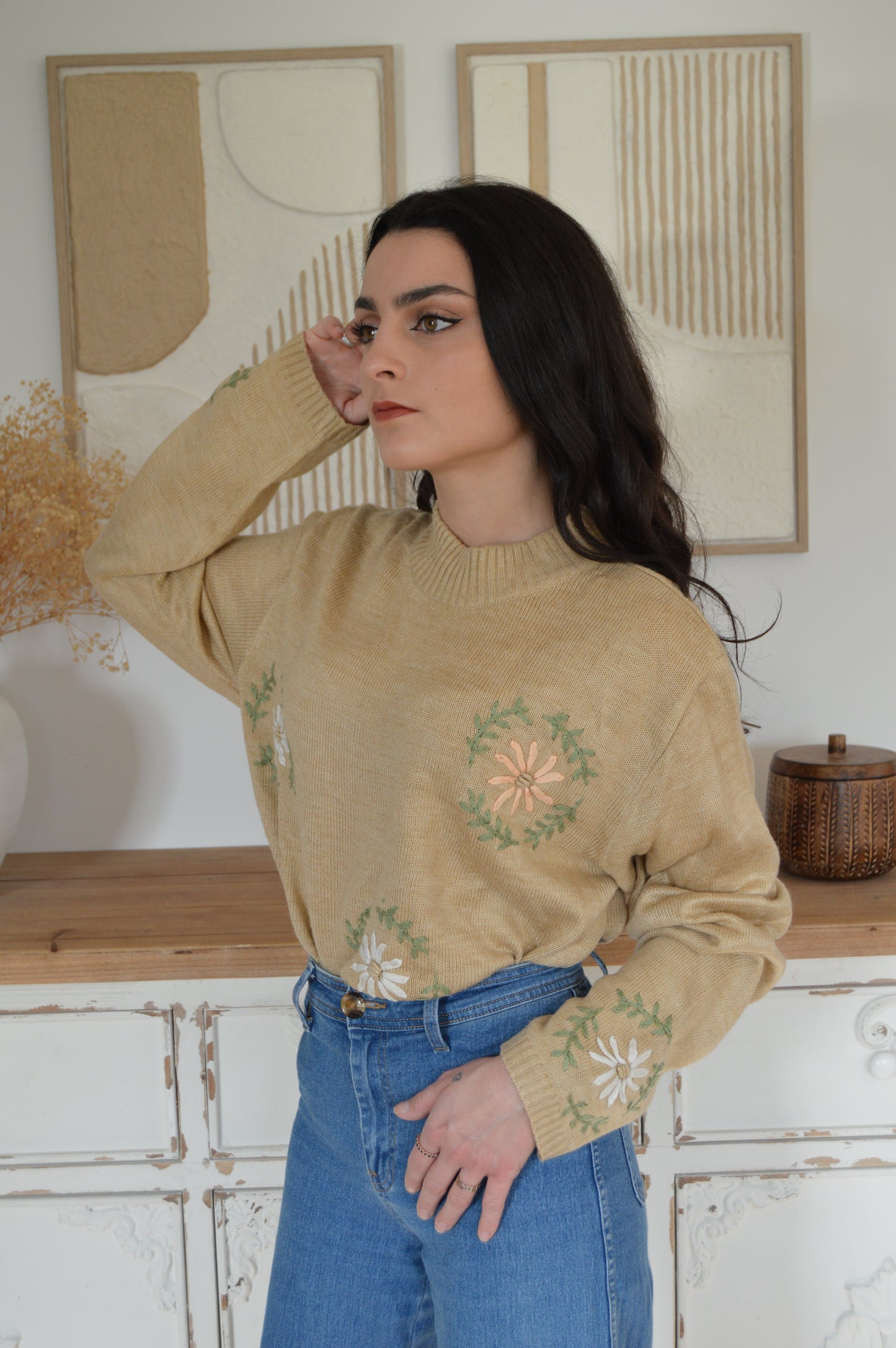 Pull brodé Taille 40